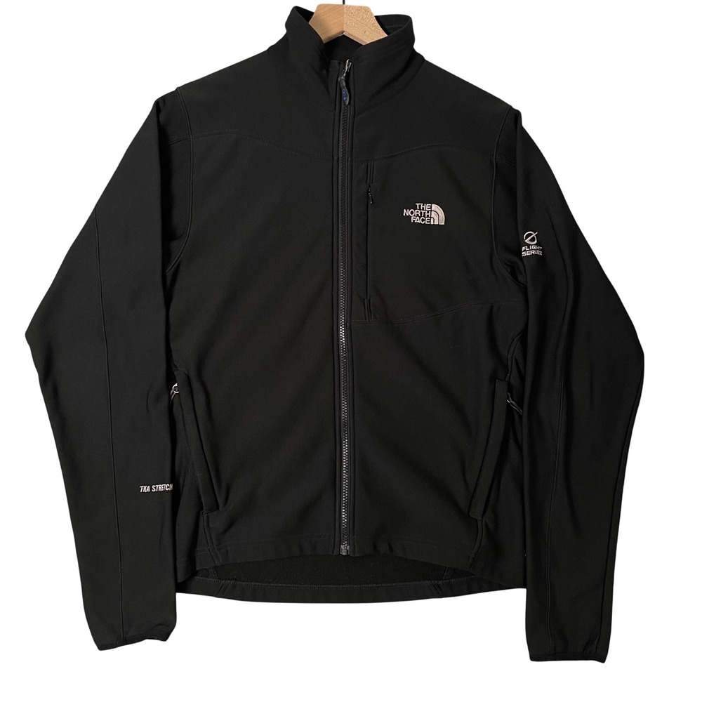 The North Face Jacket Mens Medium Flight Series TKA Stretch Black Full Zip - Picture 2 of 14